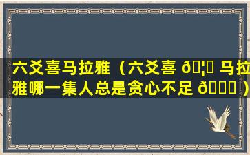 六爻喜马拉雅（六爻喜 🦋 马拉雅哪一集人总是贪心不足 🐞 ）